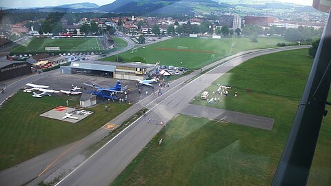Erneuter Start mit dem Stinson.