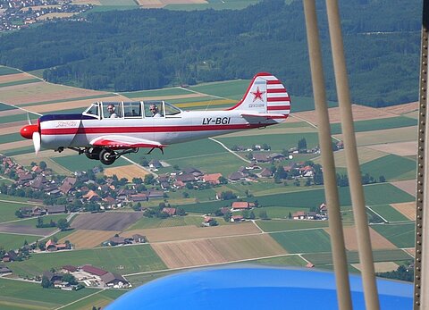 Russische Flugzeugtypen am schweizer Himmel.