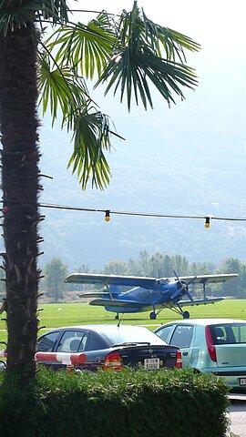 Gut in Locarno gelandet.