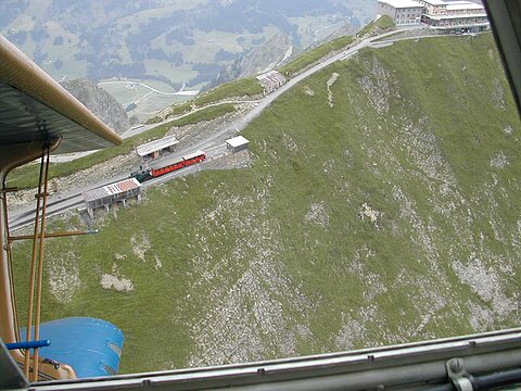 Flug nach Lugano vorbei am Brienzerrothorn.