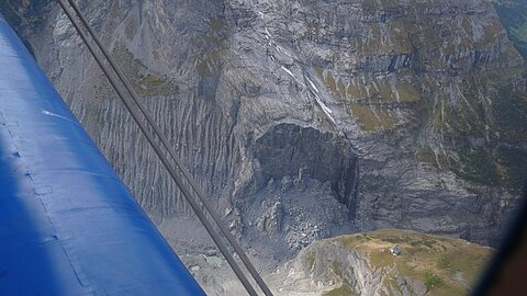 Felsabbruch beim Eiger.