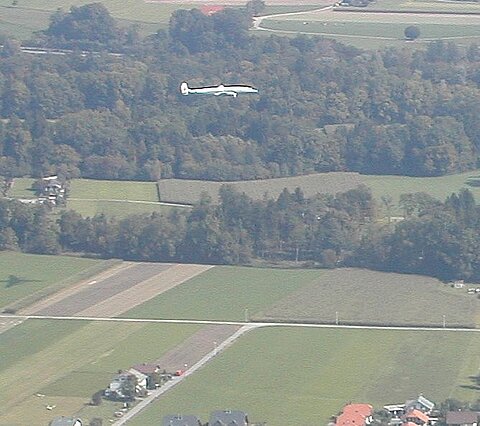 Start der Cony aus der AN-2 gesehen.