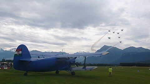 Antonov, Patrouille Suisse und FA/18.
