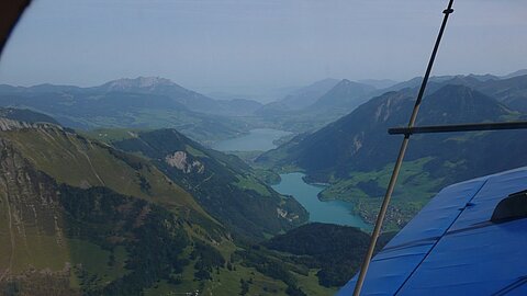 Lungernsee und Sarnersee.