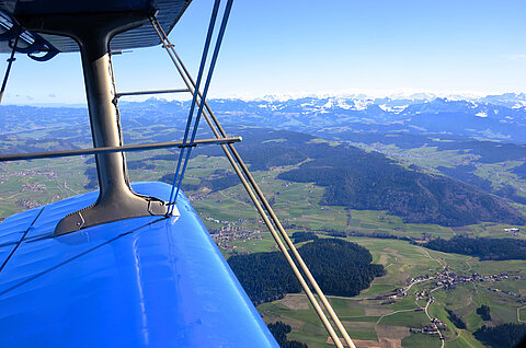 Blick in Richtung Berner Alpen.