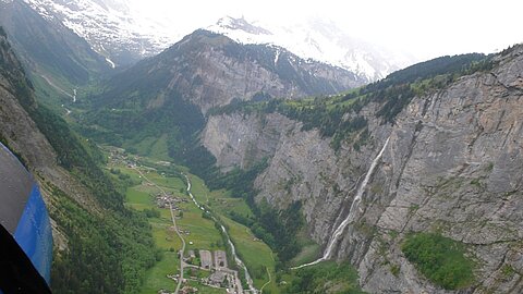 Tief im Lauterbrunnental.