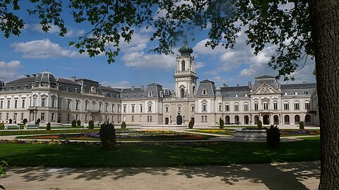 Schloss Keszthely am Balatonsee.