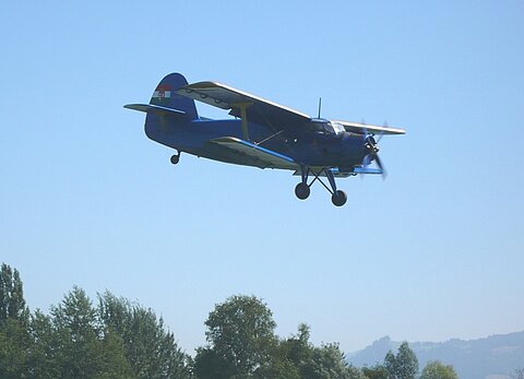 Im Anflug auf Widnau.