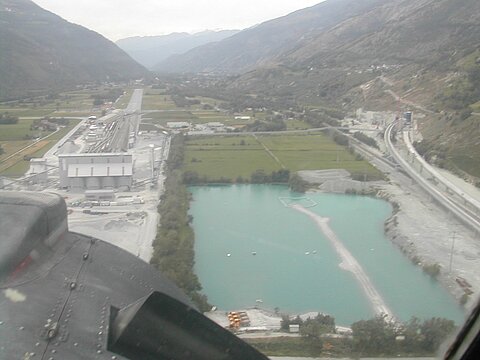 Im Endanflug auf Raron.