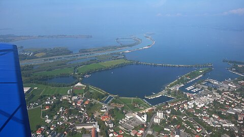 Einmündung vom Rhein in den Bodensee.