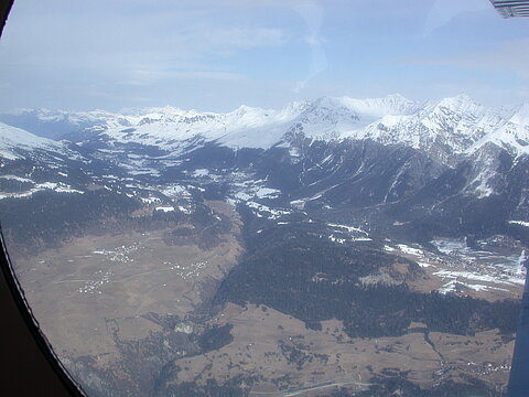 Lenzerheide und rechts Rothorn.