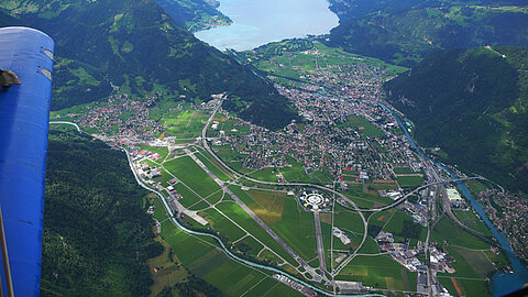 Alter Militärflugplatz Interlaken.