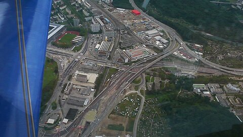 Autobahnkreuz Wankdorf bei Bern.