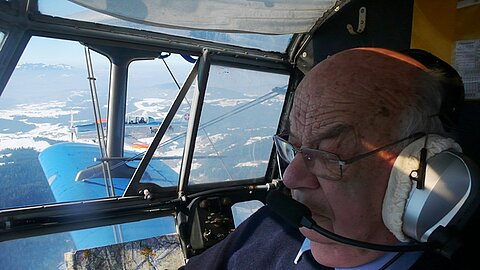 Aus dem Cockpit der Antonov.
