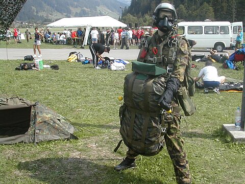 Fallschirmspringer Treffen.
