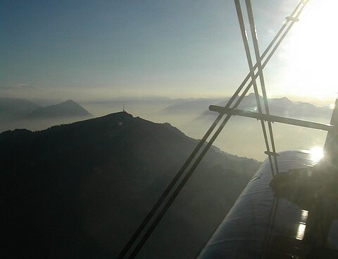 Über dem Tessin.