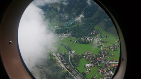 Am Samstag hatte es viele tiefe Wolken, auch über Kandersteg.