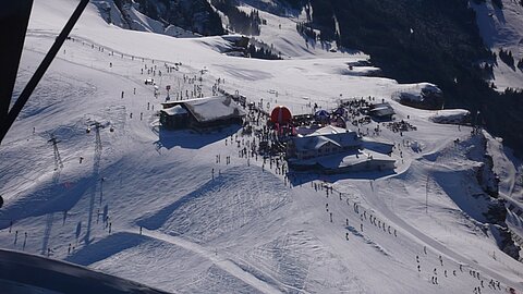 Skigebiet Männlichen auf 2343 m.ü.M.
