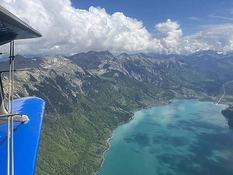 Brienzerrothornkette und der Brienzersee.