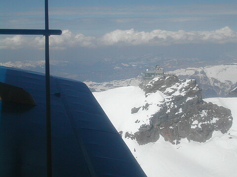 Die Wetterstation Jungfraujoch.