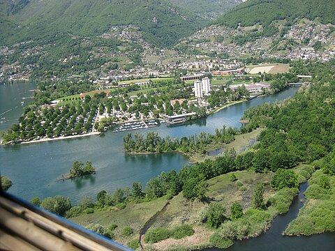 Kurz nach dem Start in Locarno.