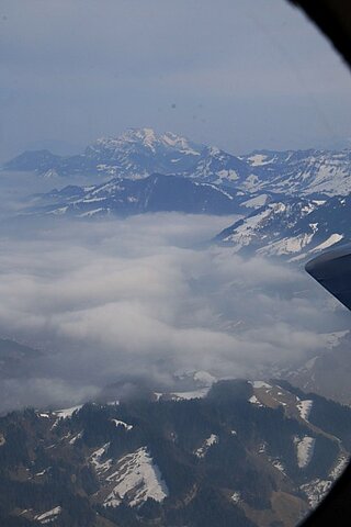 Im Hintergrund der Pilatus.