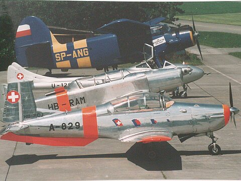 Oldtimerflugzeuge in St.Stephan.