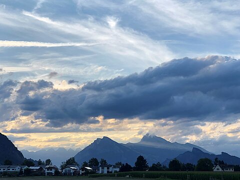 Abendstimmung in Igis.