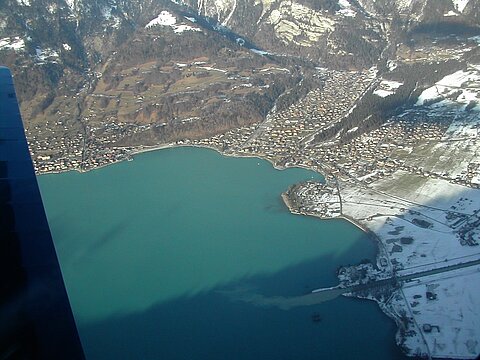 Ortschaft Brienz am Brienzersee.