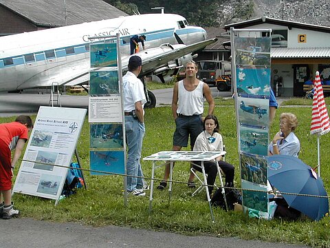 Verkaufsstand in Mollis.