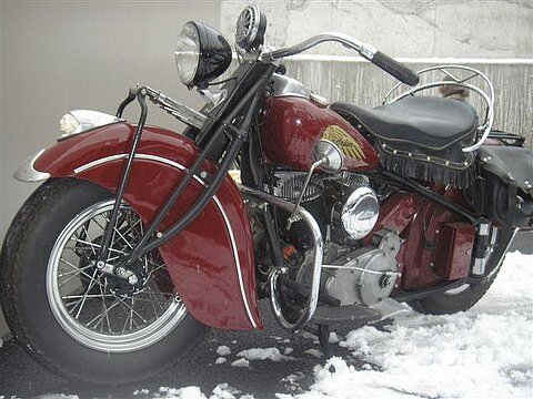 Das Motorrad der Gruppe 09.