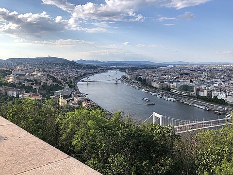 Blick auf Budapest.