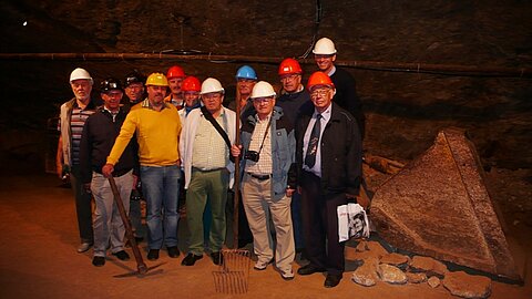 Unsere Gruppe im Stollen.