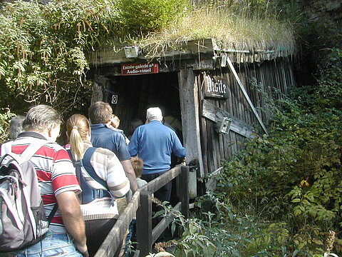 Eingang zur Salzmine in Bex.