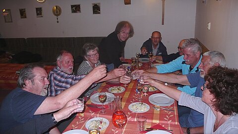 Begrüssungsapéro bei Agnes.