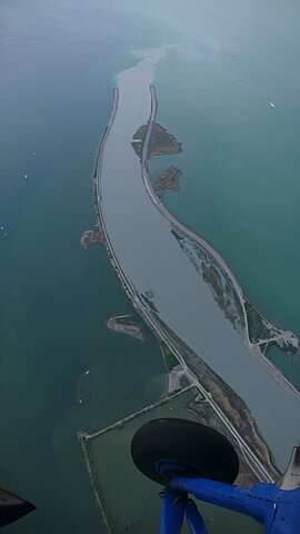 Rheineinmündung am Bodensee.