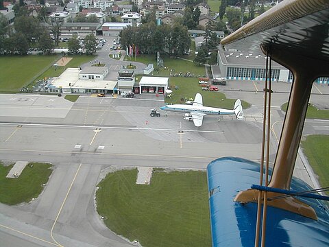 Aus dem Cockpit der AN-2.