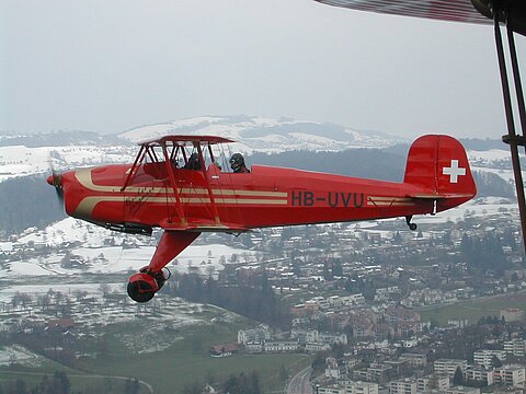 Paul Misteli mit dem Bücker.