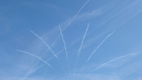 Das Ende der Flugvorführung.