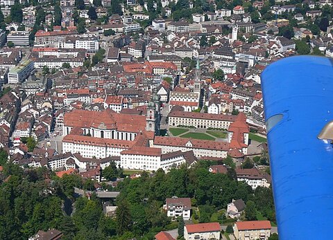 Über der Altstadt von St.Gallen.