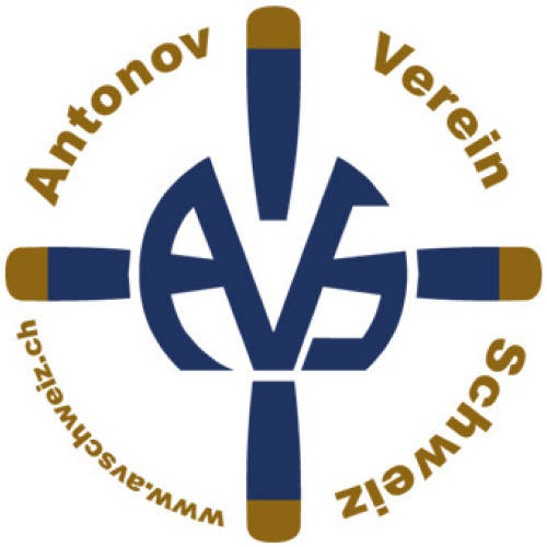 Rundes Emblem des Antonov Verein Schweiz