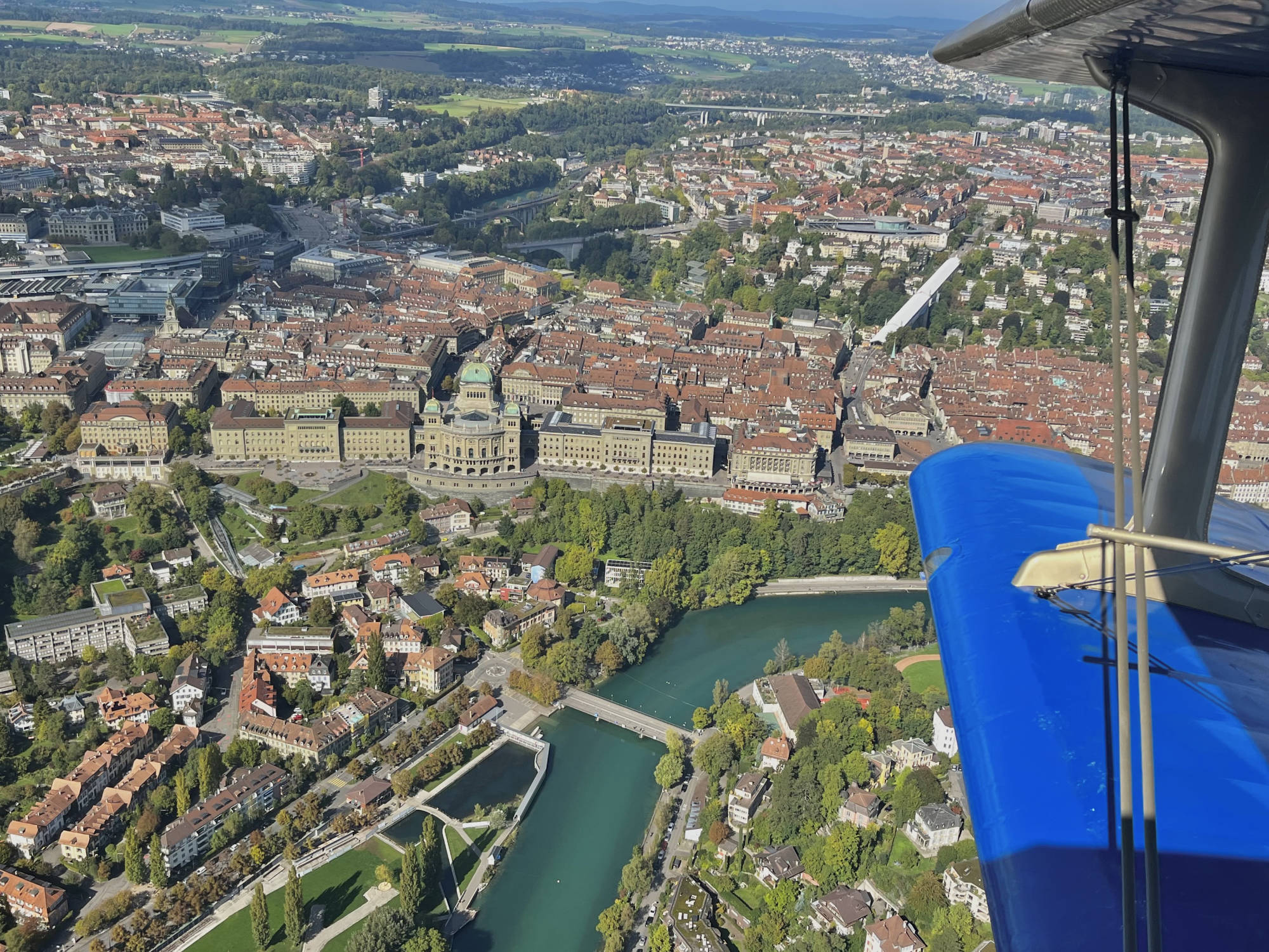 Vereinsflug am 28.9.2025 führte am Bundeshaus vorbei