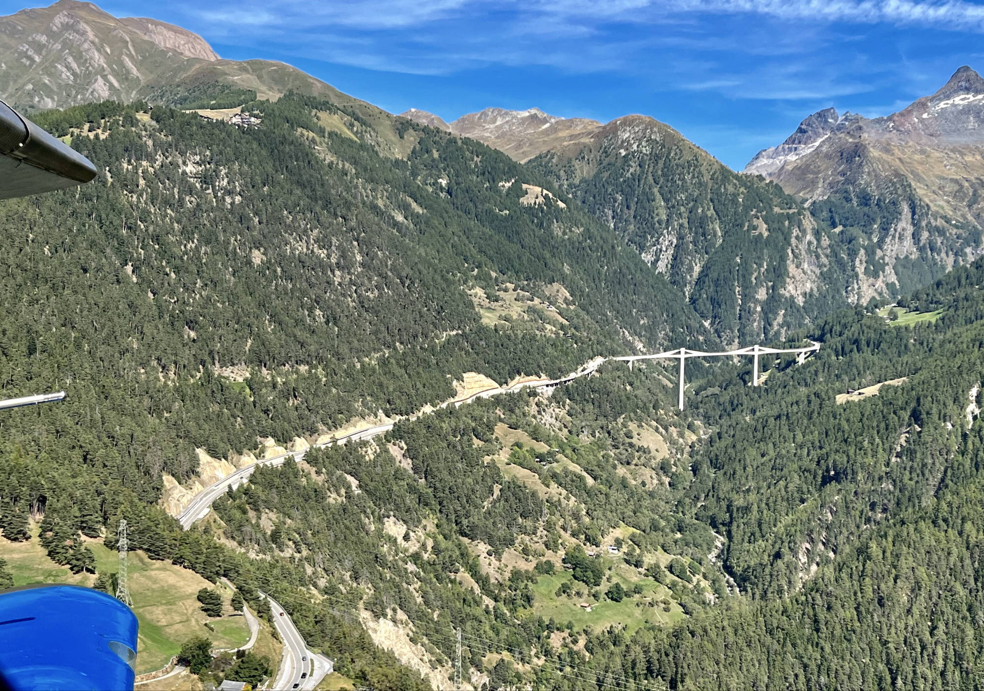 Vereinsführungen ab Raron führten zur Simplonpassstrasse, 6. September